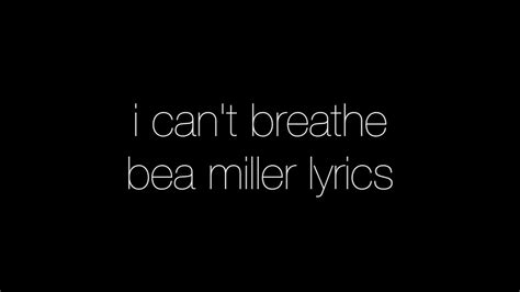 Oh, oh, oh. . I cant breathe lyrics